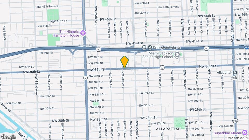 3599 NW 23rd Ave, Unit APT 1 Mapa y Detalles de la Ubicación