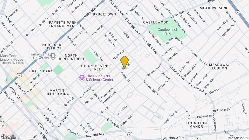 614 Ohio St Map and Location Details