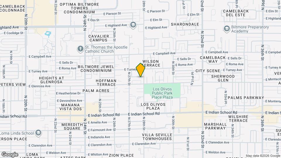 2731 E Montecito Ave Map and Location Details