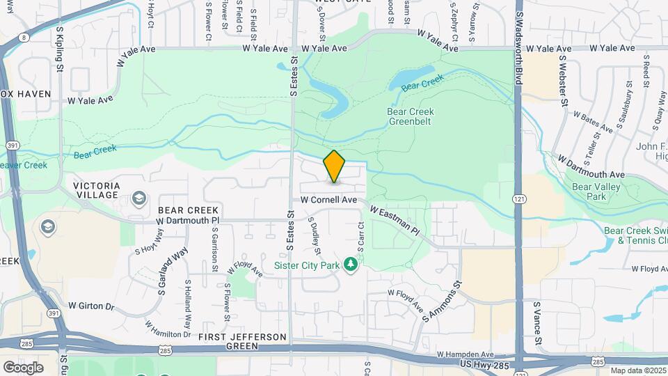 8743 W Cornell Ave Map and Location Details