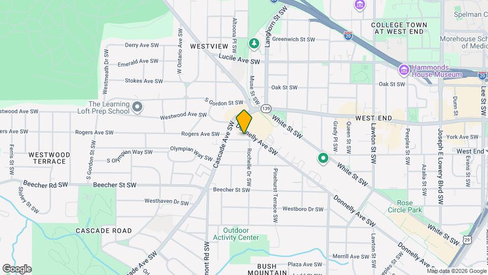 1425 Oglethorpe Ave SW Mapa y Detalles de la Ubicación