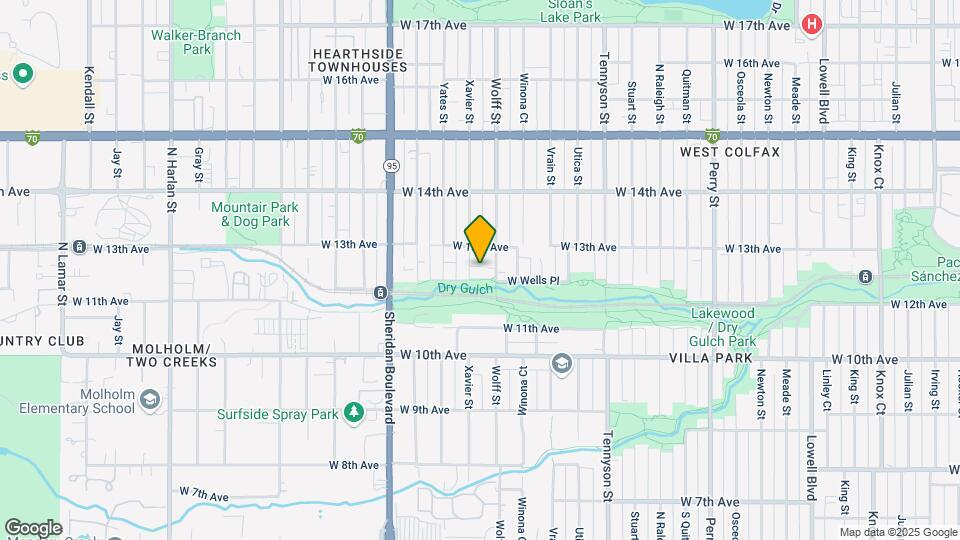 1256 Xavier St Map and Location Details