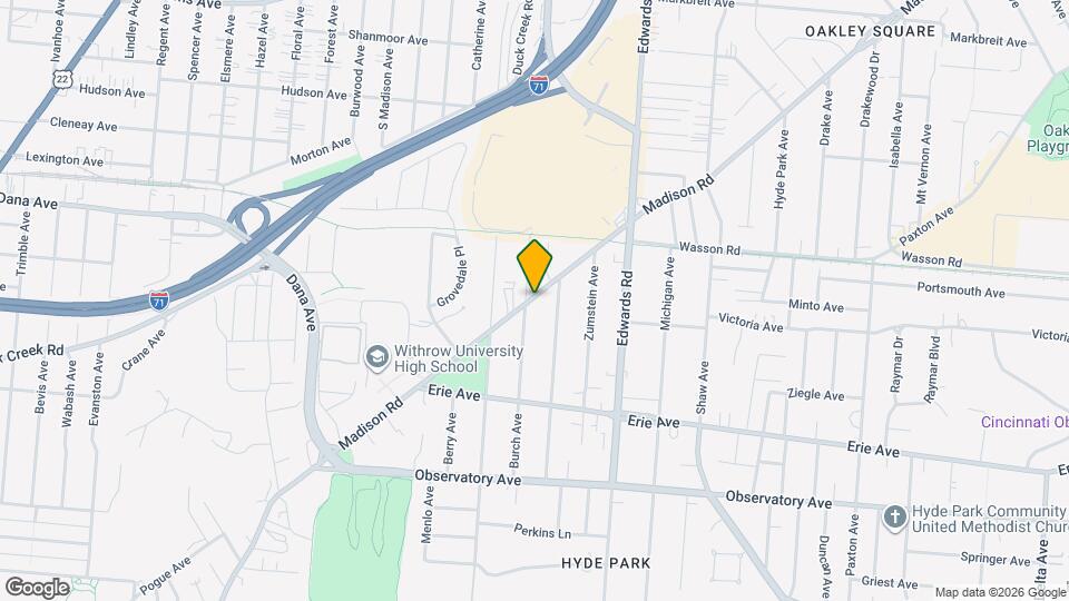 2617 Madison Rd Map and Location Details