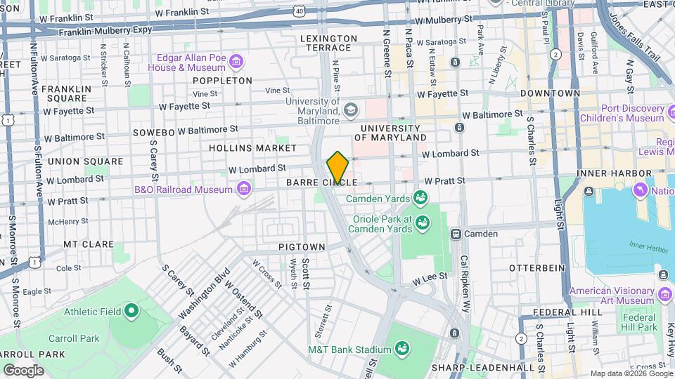 733 W Pratt Map and Location Details