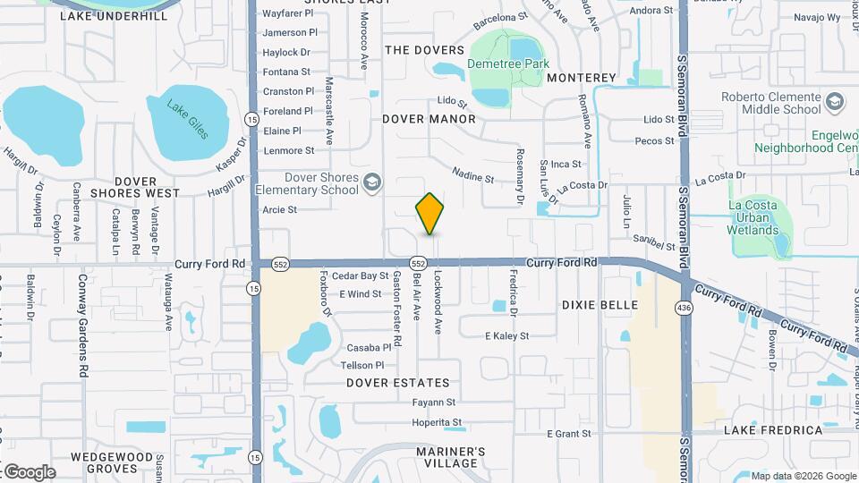 5113 Curry Ford Rd Map and Location Details