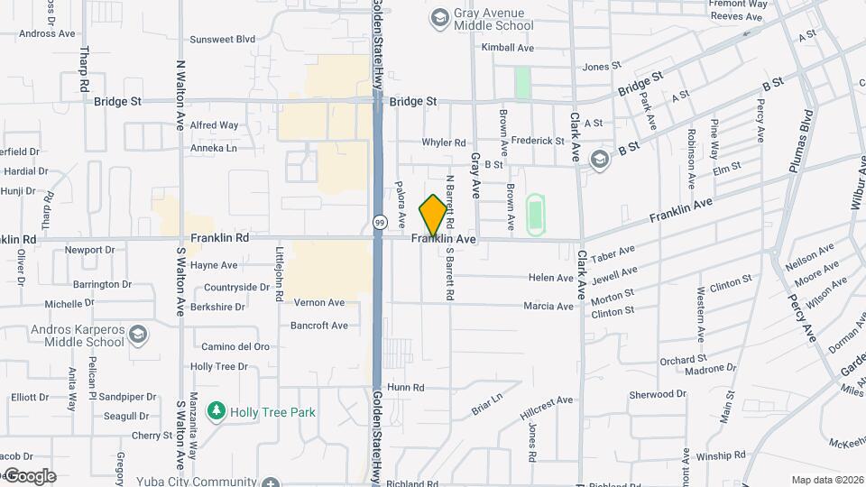 1182 Franklin Ave Map and Location Details