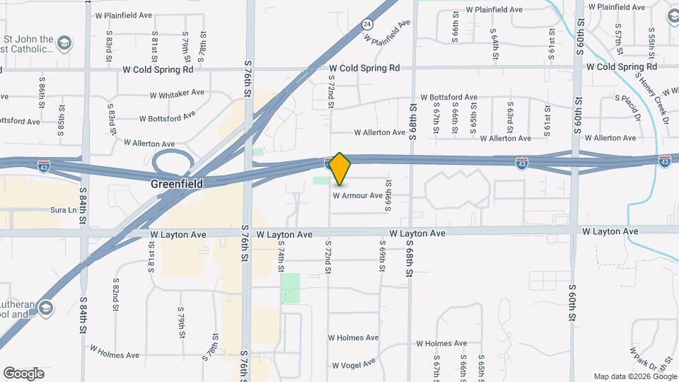 7116 W Armour Ave Map and Location Details