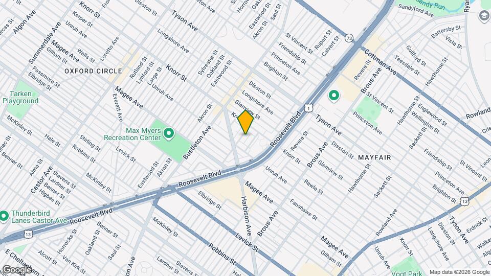 6723 Leonard St Map and Location Details