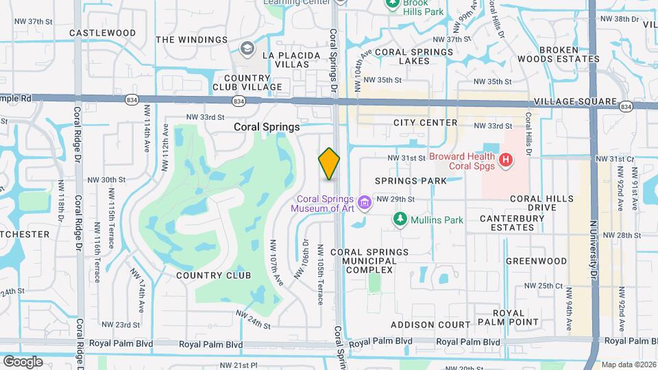 3022 Coral Springs Dr Map and Location Details