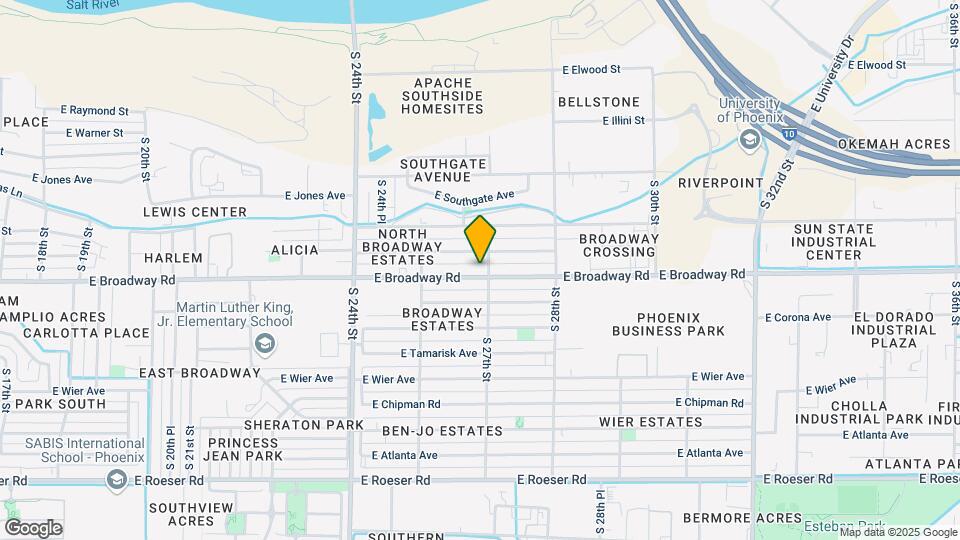 2558 E Broadway Rd Map and Location Details