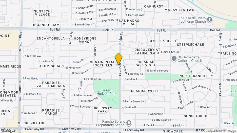 5556 E Sandra Terrace Map and Location Details