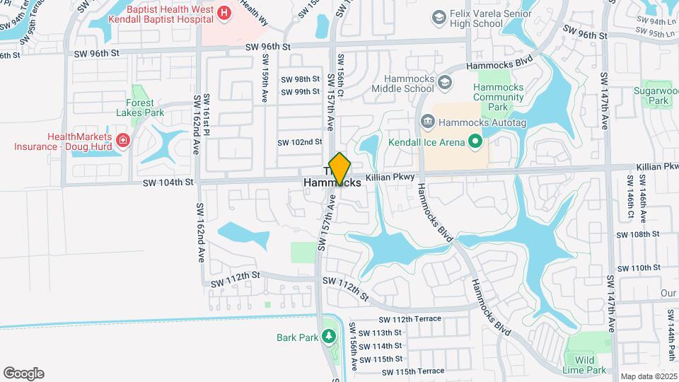 10440 SW 156th Ct Map and Location Details
