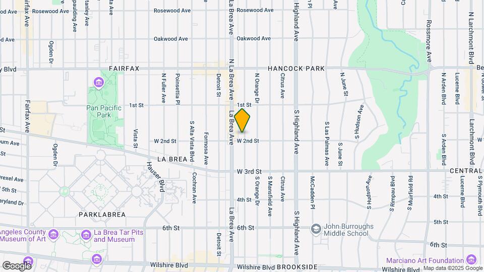 177 S Sycamore Ave Map and Location Details