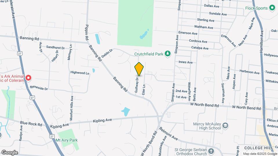 6580 Golfway Dr Map and Location Details