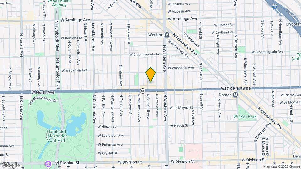1617 N Campbell Ave Map and Location Details