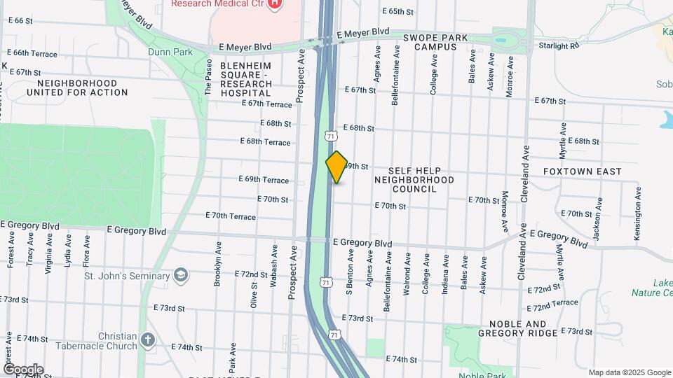 6929 Chestnut Ave Map and Location Details