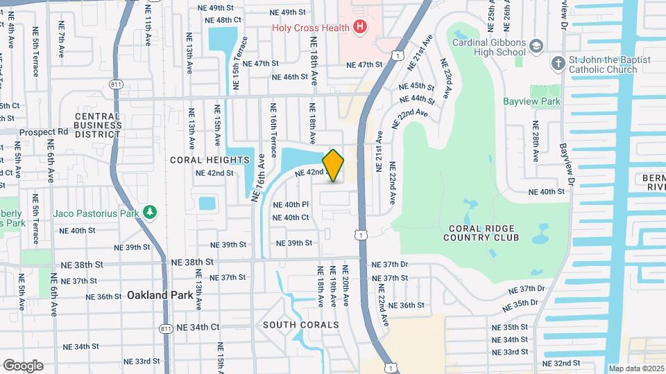 1900 NE 41st St Map and Location Details
