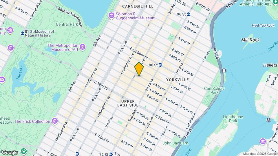 210 E 83rd St Map and Location Details