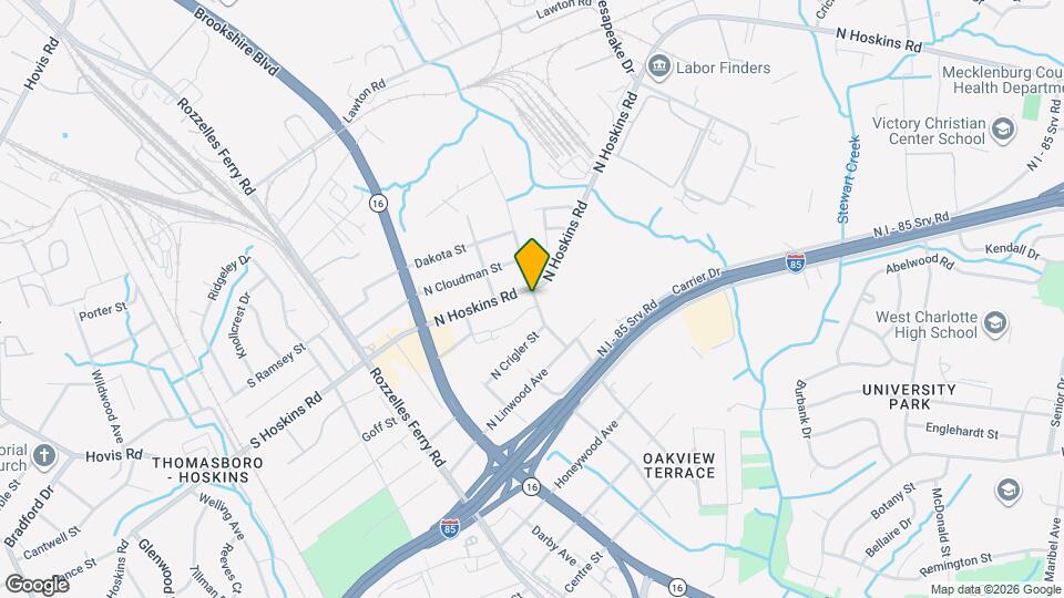 334 N Hoskins Rd Map and Location Details