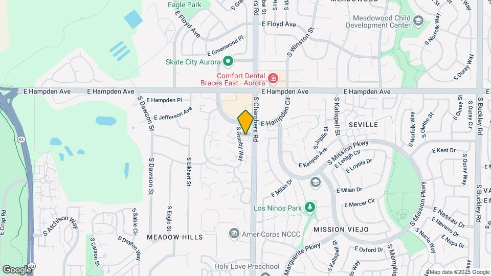 3662 S Granby Way Map and Location Details