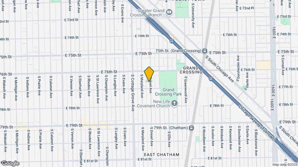 7638 S Drexel Ave Map and Location Details