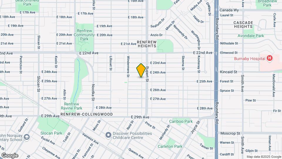 3289 E 25th Ave Map and Location Details