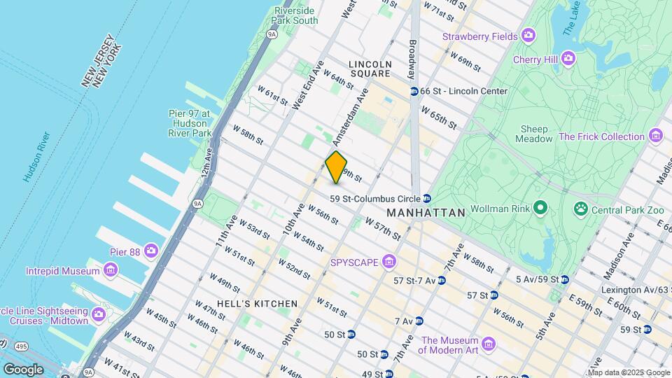446 W 58th St Map and Location Details