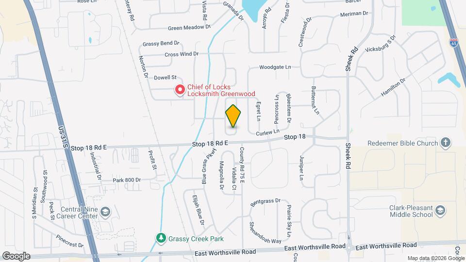 1524 Blue Brook Way Map and Location Details