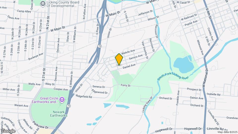 526 Daniel Ave Map and Location Details