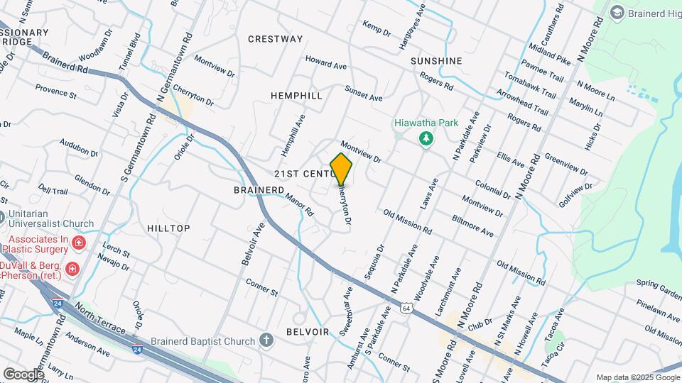 909 N Moore Rd Map and Location Details
