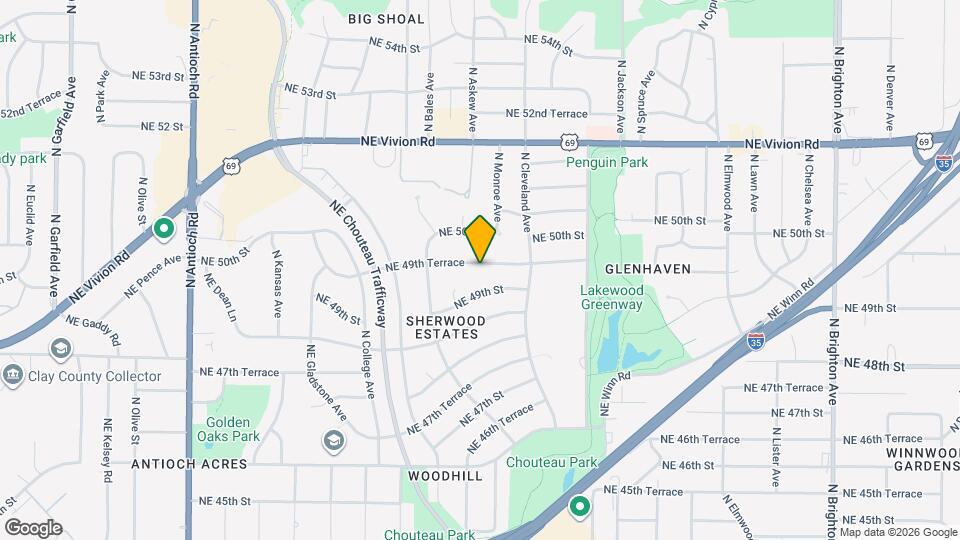 3609 NE 49th Terrace Mapa y Detalles de la Ubicación