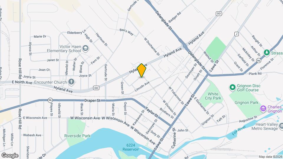 626 George St Map and Location Details