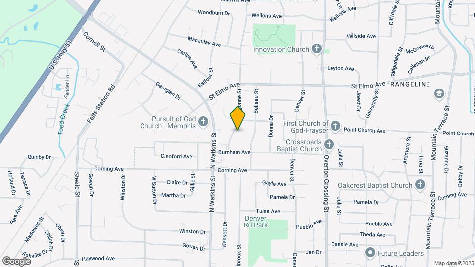 3750 Argonne St Map and Location Details