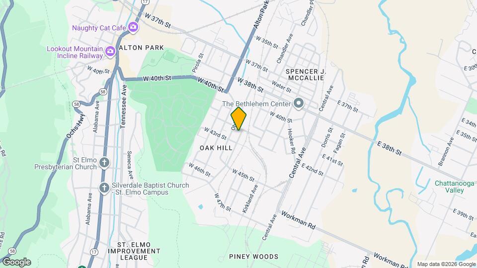 4201 Oakland Ave Map and Location Details