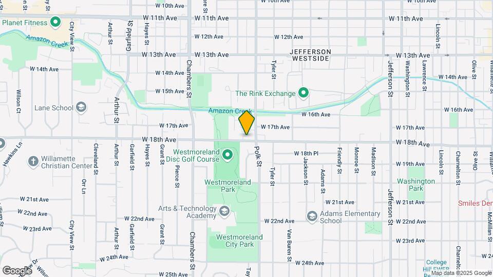 1333 W 18th Ave Map and Location Details