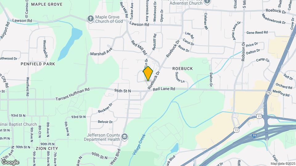 9601 Red Ln Dr Map and Location Details