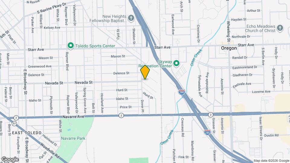 2113 Nevada St Map and Location Details