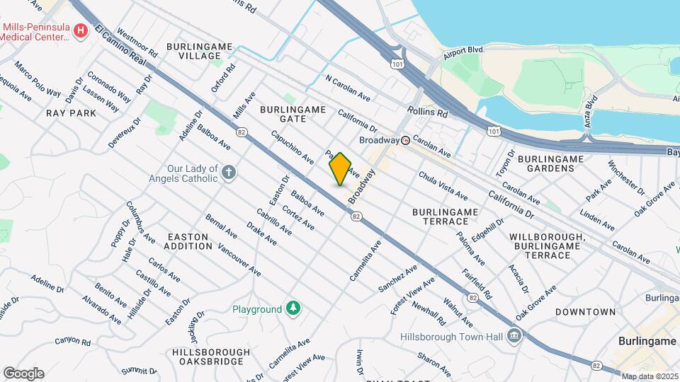 1217 Capuchino Ave Map and Location Details