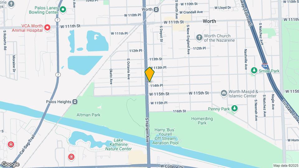 11419 S Harlem Ave Map and Location Details