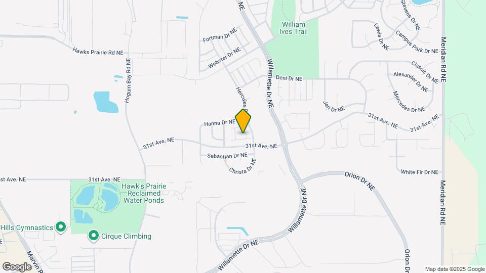 8736 Hanna Ln NE Map and Location Details