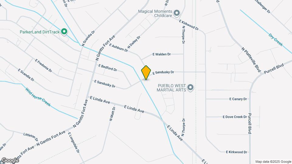 868 E Sandusky Dr Mapa y Detalles de la Ubicación
