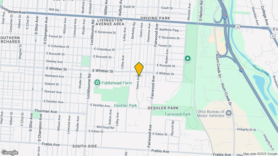 1190 Geers Ave Mapa y Detalles de la Ubicación