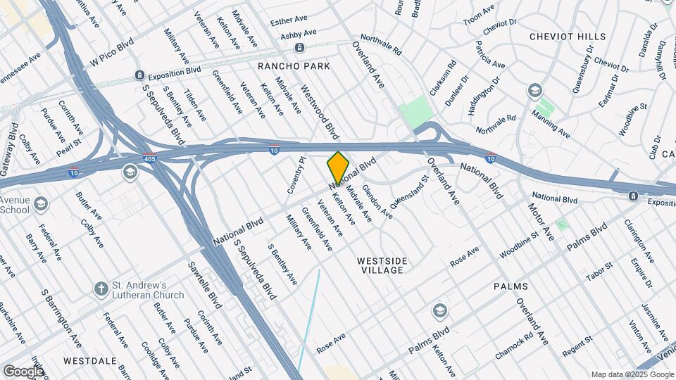 10880 National Blvd Map and Location Details