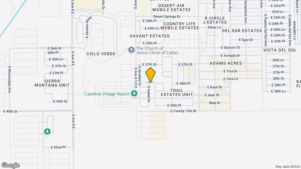 3825 S Isabel Dr Map and Location Details