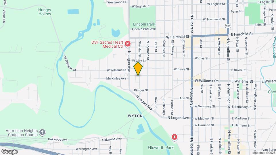 1002 W Williams St Map and Location Details