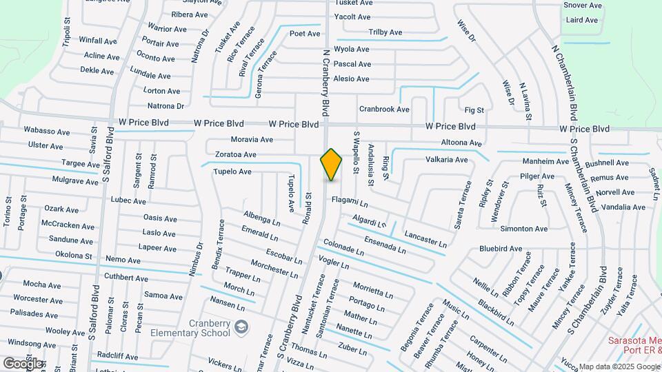 1424 S Cranberry Blvd Map and Location Details