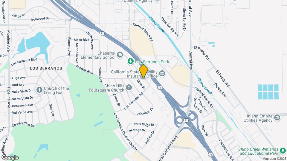 15464 Pomona Rincon Rd, Unit Main House Map and Location Details