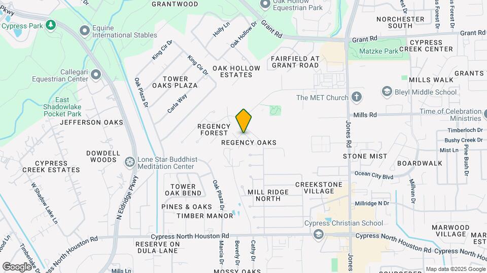 Regency Oaks Condo Map and Location Details