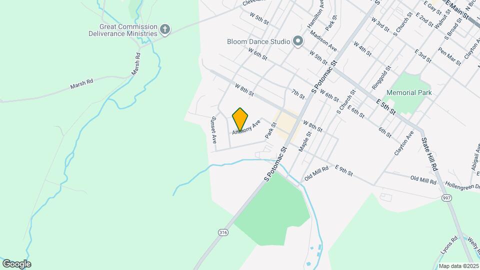 855 Anthony Ave Map and Location Details