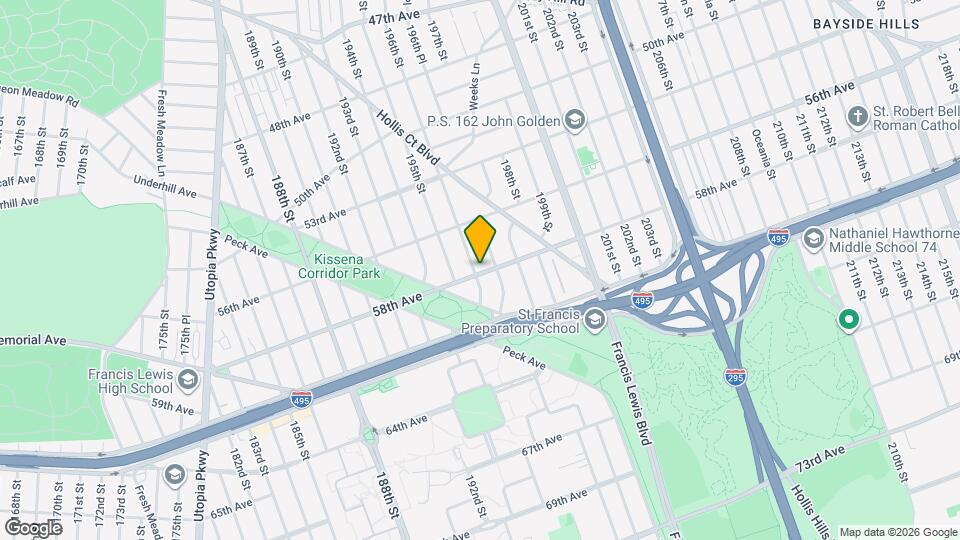 56-51 196th St Map and Location Details